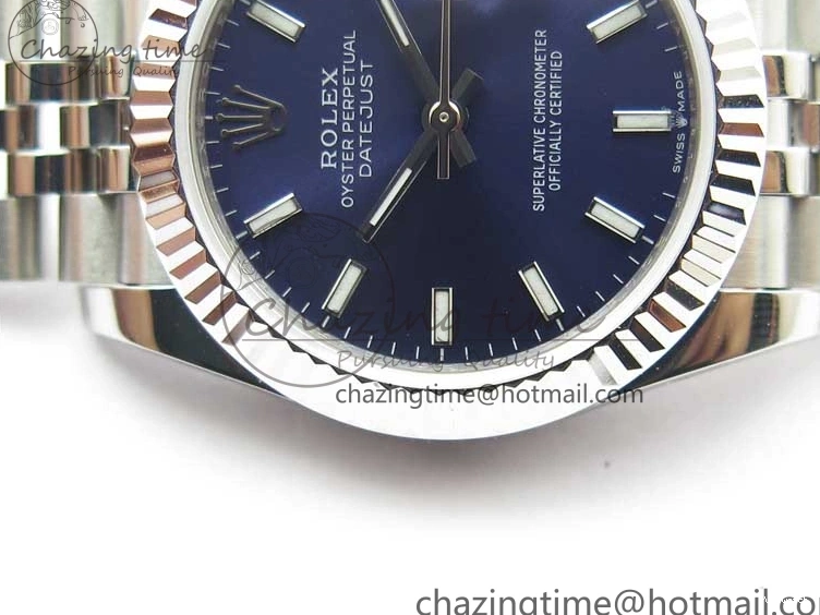 Best SS Blue Dial Marker Jubilee BP 31mm Maker Datejust 278271 Bracelet on Sticks Edition 0827